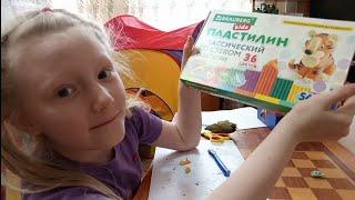 Обзор пластилина Brauberg/ лепка из пластилина / РАДУЖНЫЕ ДРУЗЬЯ из пластилина /Rainbow friends