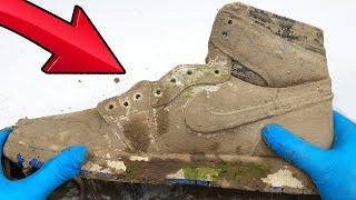 I Cleaned The DIRTIEST Travis Scott X Fragment Air Jordan 1's! [ASMR]