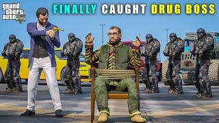 GTA 5 : FINALLY MICHAEL CAUGHT DRUG BOSS || BB GAMING