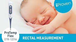 How to check your baby's rectal temperature safely - iProven ProTemp Flex DTR-1221A thermometer