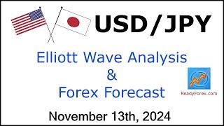 USD JPY Elliott Wave Analysis | Forex Forecast | November 13, 2024 | USDJPY Analysis Today