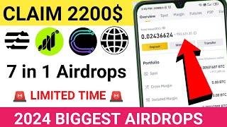 Get Free 2200$ Instant | New Biggest Crypto Airdrop of 2024 | New Crypto Airdrop | Free Airdrop