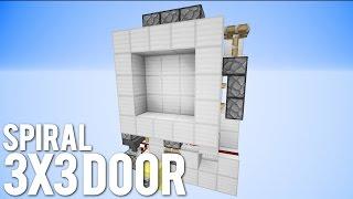 Minecraft: 3x3 Spiral Door [Compact And Fast!]