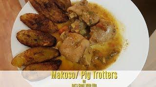 How To Cook Pig Trotters/ Congolese Makoso Recipe