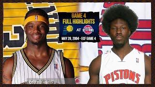 Indiana Pacers @ Detroit Pistons - ECF Game 4 Playoffs 2004 - Full Highlights