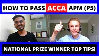 How to pass ACCA APM (P5) - top tips from a national prize winner Angkush