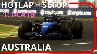 F1 24 AUSTRALIA Hotlap + Setup (1:14.418) - 17th Worldwide Ranking 