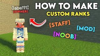 How to Make Custom Ranks in Minecraft Bedrock