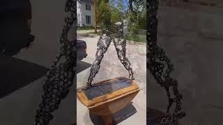 Stainless Steel Nuts Figure Sculpture Progression