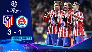 Atletico Madrid vs Slovan Bratislava 3-1 HIGHLIGHTS | UEFA Champions League