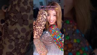 Trying three kinds of cookie dough… #food #eating #dessert