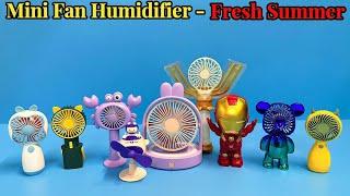 Mini Desktop Toy Fan-With lights Cartoon Fashion USB Fan Portable | Unboxing And Review