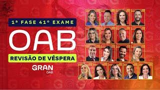 Revisão de Véspera OAB: 1ª fase do 41º Exame de Ordem