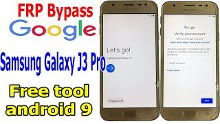 FRP Bypass Google Account Samsung Galaxy J3 Pro Android 9 with free tool