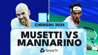 Adrian Mannarino vs Lorenzo Musetti Entertaining Match! | Chengdu 2024 Highlights