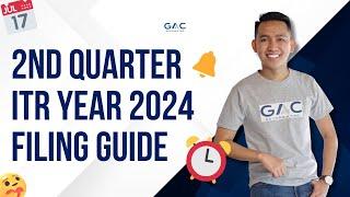 Freelancer 2nd Quarter 2024 ITR Filing Guide 