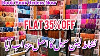 Nishat Linen Flat 35% Off Sale On Unstitched & Freedom To Buy Collection 2024 #nishatlinen #sale