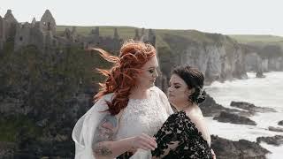 Dunlace Castle Elopement in Northern Ireland Sneak Peek | April + Kristen