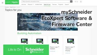 EcoXpert용 mySchneider - ep2. 소프트웨어 및 펌웨어 센터 | 슈나이더 일렉트릭