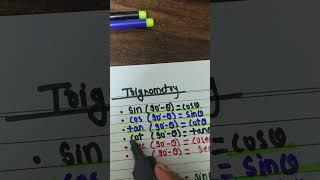 Trigonometry | basic formula #educationalvideo #mathematics