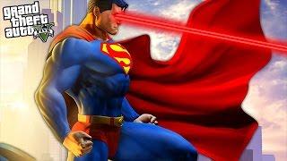 GTA 5 Mods - SUPERMAN MOD w/ SUPERMAN POWERS, SUPERGIRL, INCREDIBLE HULK FIGHT! (GTA 5 Mods)