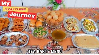 Tea party menu | Mini Dawat vlog |  My 2024 YouTube Journey  | Nurej Dubai Vlog