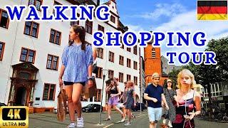 Shopping Mall and Shopping Streets | Walking City Mainz Germany | 4K