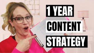 How to create a 1-YEAR content strategy and plan for ANY business!