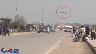 Wagah Attari border indian flag disappeared