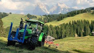 Heuernte im extremen Gelände | Heuernte auf der Seiser Alm |