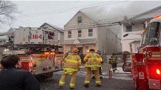 FDNY - Early Arrival Queens 2nd Alarm Box 6175 - Heavy Fire in A Private Dwelling - 3/12/22