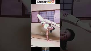 Respect|| Girl One arm handstand #shorts #respect