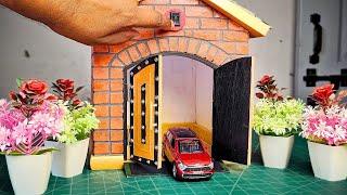 Mini Garage Construction With Mini Bricks