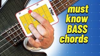 The Must Know BASS CHORD Shapes (Easy to THUNDERCAT Level)