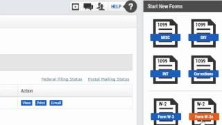 Dashboard - 1099 and W-2 filing