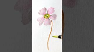 Watercolor painting for beginners  #painting #trending #art #watercolor #shorts #bookmark #craft