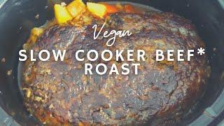 Slow Cooker Beef* Roast | How To Make Vegan Roast Beef | Korenn Rachelle