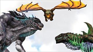 GODZILLA vs KAIJUS - MORE KAIJU MOD (ARK SURVIVAL EVOLVED BATTLE DINOSAUR AND CREATURES)