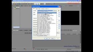 В каком формате (стандарте) сохранить видео в Sony Vegas