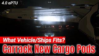 What Ship/Vehicle Fits The New Carrack Cargo Pods? | Star Citizen 4.0 ePTU [4K]