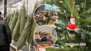 Christmas in Finland 2024 - Christmas tree shopping & decorating, Christmas food| life in Finland 