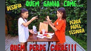 DESAFIO DA COMIDA | QUEM GANHA COME E QUEM PERDE CORRE!! MUITO DIVERTIDO!