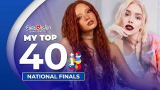 Eurovision 2025: National Finals | My Top 40 (NEW: )