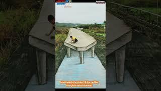 Bridge Art 3D 🫠3D画合集#3d #3D #art3d #streetart #facts #creativity #painting