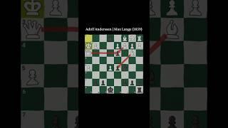 Anderssen's Brilliancy  #shorts