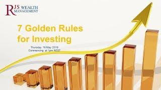 RJS Wealth Management - 7 Golden Rules for Investing webinar