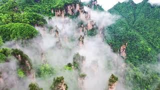 武陵源航拍Aerial photography works of Wulingyuan Scenic Area in Zhangjiajie, Hunan