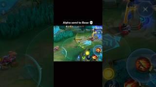 Alpha was send to Base  #alpha #dyrroth #mobilelegends #mlbb #shorts @Jheayn #short #1v1