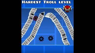 Worlds hardest EXTREME demon TROLL level | geometry dash #shorts