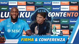 #Ufficiale #LUKAKU durante la #CONFERENZA  #Conte lo vuole portare col #Parma 